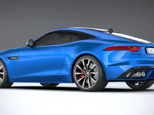 Jaguar F-type R Coupe 2021 3D Model