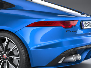 Jaguar F-type R Coupe 2021 3D Model