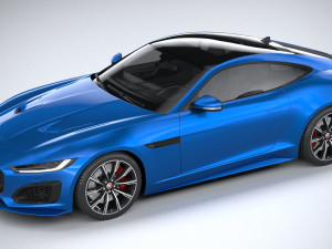 Jaguar F-type R Coupe 2021 3D Model