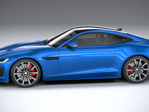 Jaguar F-type R Coupe 2021 3D Model