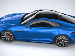 Jaguar F-type R Coupe 2021 3D Model