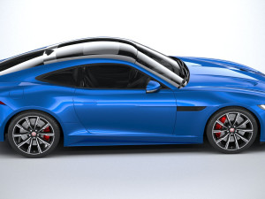 Jaguar F-type R Coupe 2021 3D Model