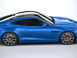 Jaguar F-type R Coupe 2021 3D Model
