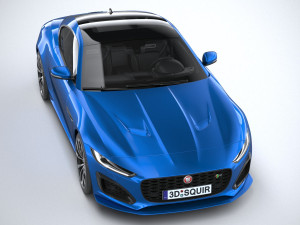 Jaguar F-type R Coupe 2021 3D Model