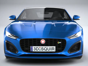 Jaguar F-type R Coupe 2021 3D Model