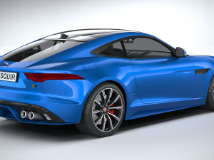 Jaguar F-type R Coupe 2021 3D Model