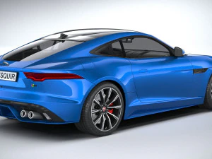 Jaguar F-type R Coupe 2021 3D Model