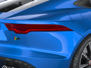 Jaguar F-type R Coupe 2021 3D Model