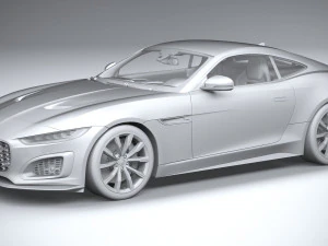 Jaguar F-type R Coupe 2021 3D Model