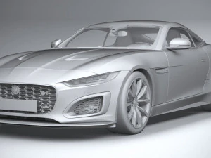 Jaguar F-type R Coupe 2021 3D Model