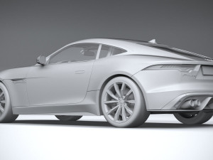 Jaguar F-type R Coupe 2021 3D Model