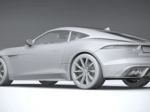 Jaguar F-type R Coupe 2021 3D Model