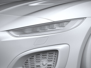 Jaguar F-type R Coupe 2021 3D Model