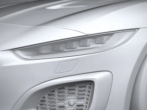 Jaguar F-type R Coupe 2021 3D Model