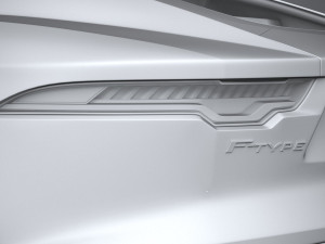 Jaguar F-type R Coupe 2021 3D Model