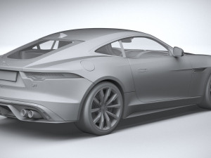 Jaguar F-type R Coupe 2021 3D Model