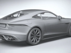 Jaguar F-type R Coupe 2021 3D Model