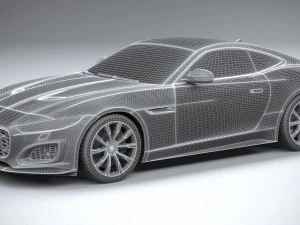 Jaguar F-type R Coupe 2021 3D Model