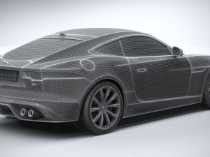 Jaguar F-type R Coupe 2021 3D Model