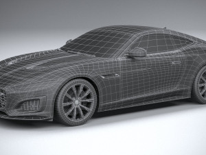 Jaguar F-type R Coupe 2021 3D Model