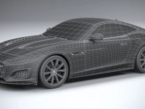 Jaguar F-type R Coupe 2021 3D Model