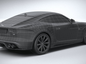 Jaguar F-type R Coupe 2021 3D Model