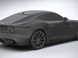 Jaguar F-type R Coupe 2021 3D Model
