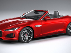 jaguar f-type r dynamic convertible 2021 3D Model