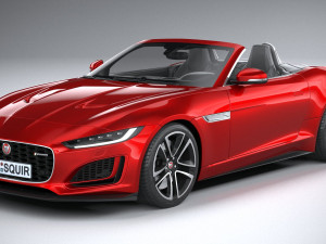 Jaguar F-type R Dynamic Convertible 2021 Model 3D