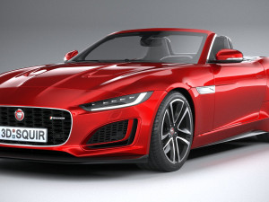 Jaguar F-type R Dynamic Convertible 2021 Model 3D