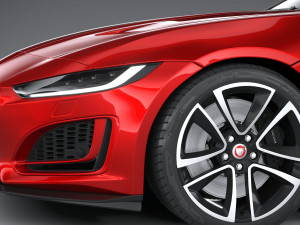 Jaguar F-type R Dynamic Convertible 2021 Model 3D