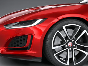 Jaguar F-type R Dynamic Convertible 2021 3D Model