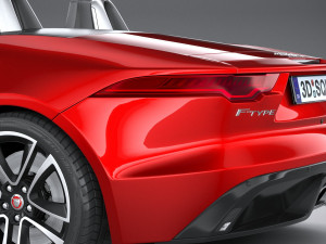 Jaguar F-type R Dynamic Convertible 2021 Model 3D