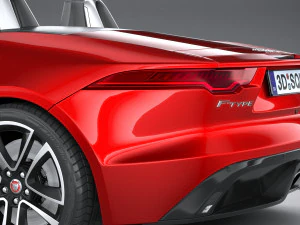 Jaguar F-type R Dynamic Convertible 2021 3D Model