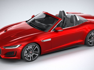 Jaguar F-type R Dynamic Convertible 2021 Model 3D