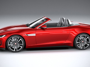 Jaguar F-type R Dynamic Convertible 2021 Model 3D