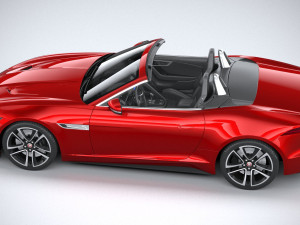 Jaguar F-type R Dynamic Convertible 2021 Model 3D