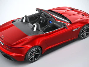 Jaguar F-type R Dynamic Convertible 2021 3D Model