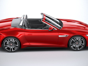 Jaguar F-type R Dynamic Convertible 2021 Model 3D