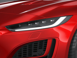 Jaguar F-type R Dynamic Convertible 2021 Model 3D