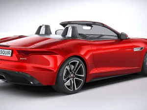 Jaguar F-type R Dynamic Convertible 2021 3D Model