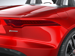 Jaguar F-type R Dynamic Convertible 2021 Model 3D