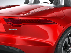 Jaguar F-type R Dynamic Convertible 2021 3D Model