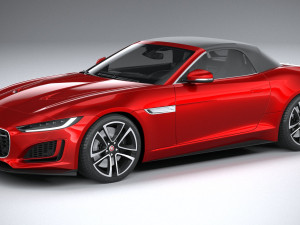 Jaguar F-type R Dynamic Convertible 2021 Model 3D