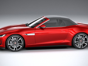 Jaguar F-type R Dynamic Convertible 2021 Model 3D