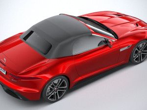 Jaguar F-type R Dynamic Convertible 2021 Model 3D