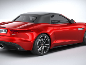 Jaguar F-type R Dynamic Convertible 2021 Model 3D
