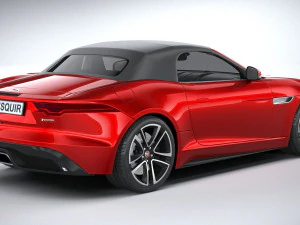 Jaguar F-type R Dynamic Convertible 2021 3D Model