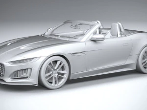 Jaguar F-type R Dynamic Convertible 2021 3D Model