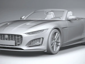 Jaguar F-type R Dynamic Convertible 2021 3D Model